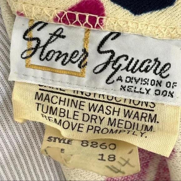 Vintage 60’s/70’s Floral High Neck Maxi Dress with Dolman sleeves L - Picture 6 of 13